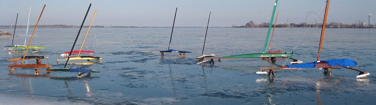 Iceboats on Sandusky Bay