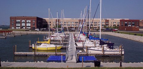 Sailboat in Paper District Marina